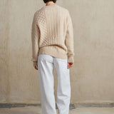 ARAN SWEATER NATURAL